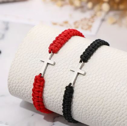 Bracelet Braided Cross