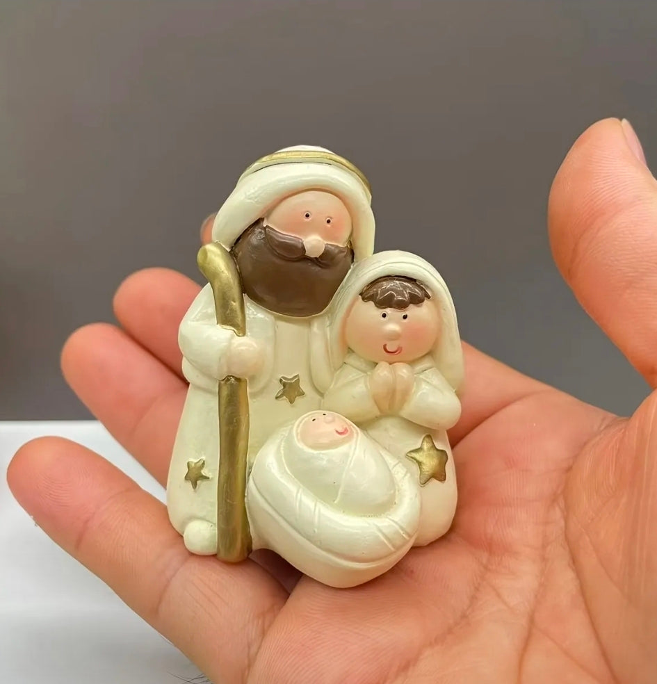 Golden Nativity scene