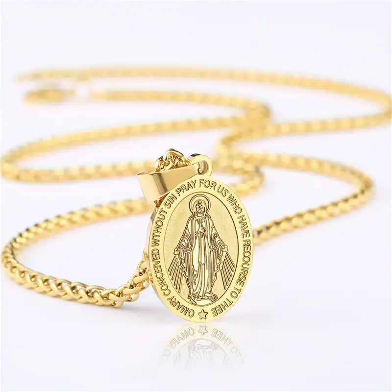 Necklace with pendant Virgin Mary