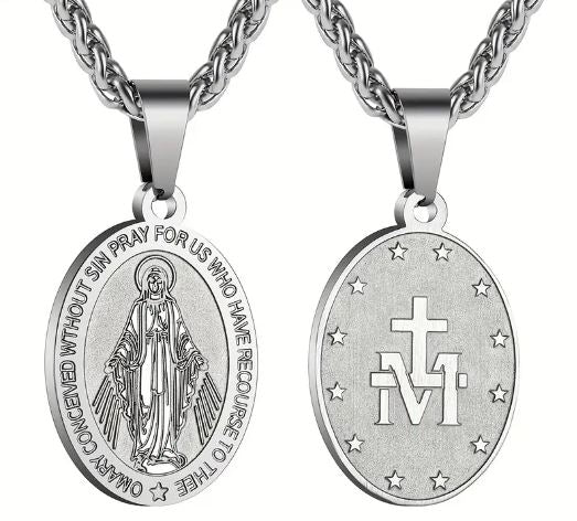 Necklace with pendant Virgin Mary