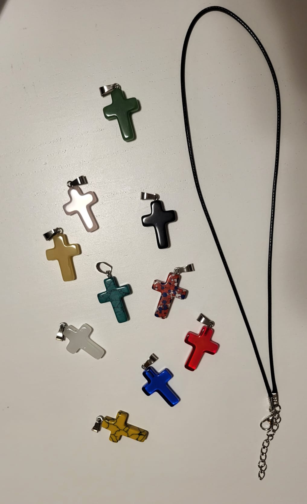 Cross colors with necklace