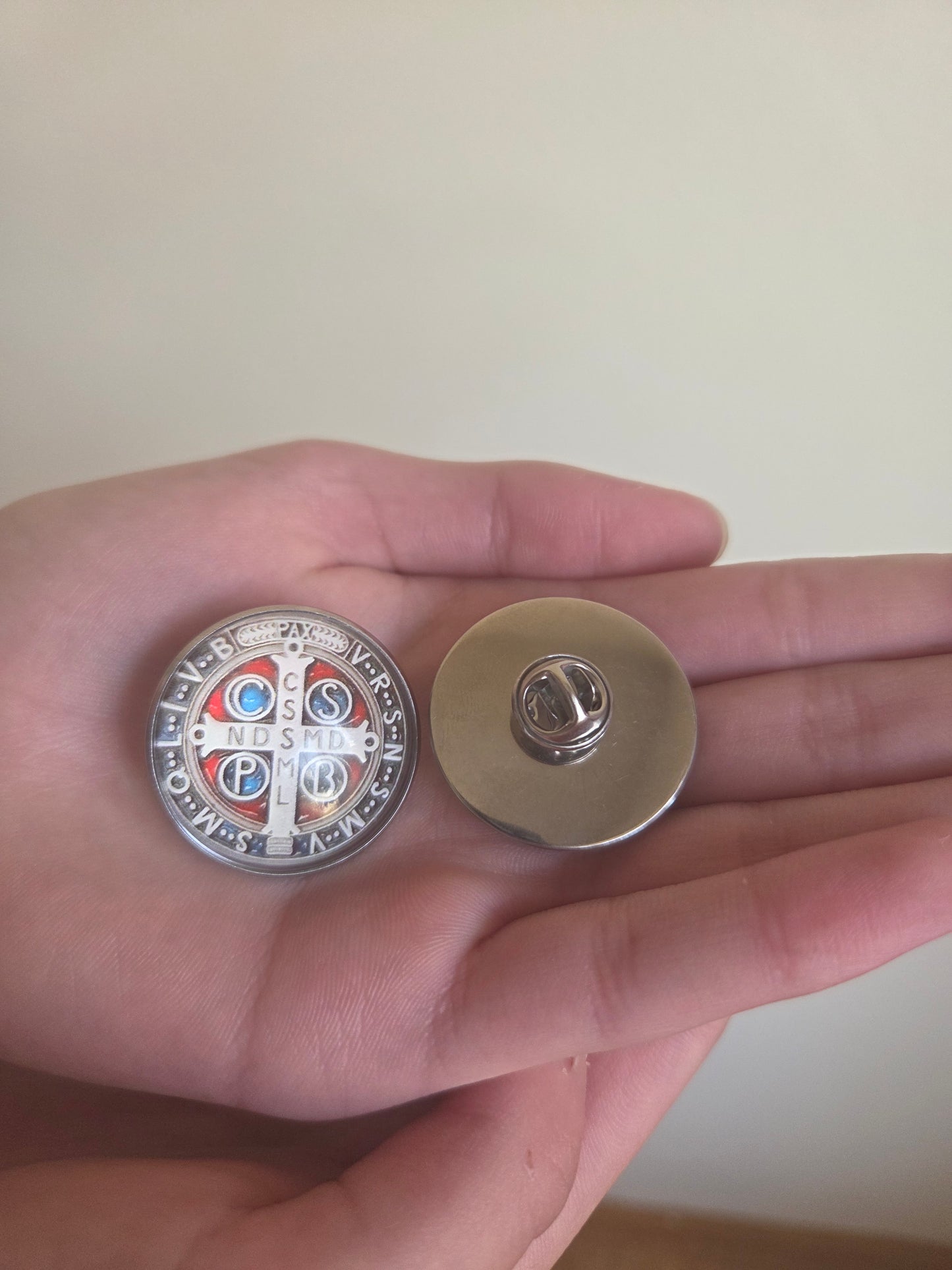 Saint Benedict pin