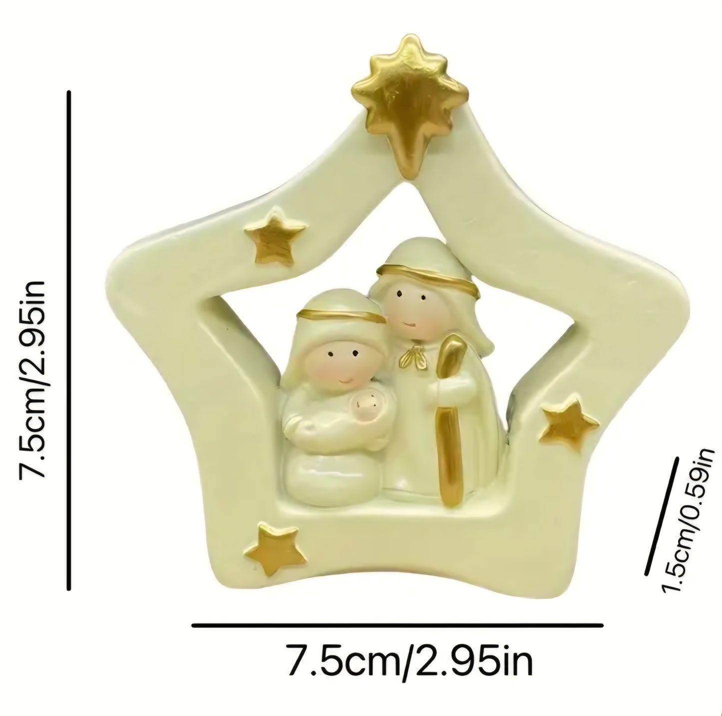 Star shape Nativity scene