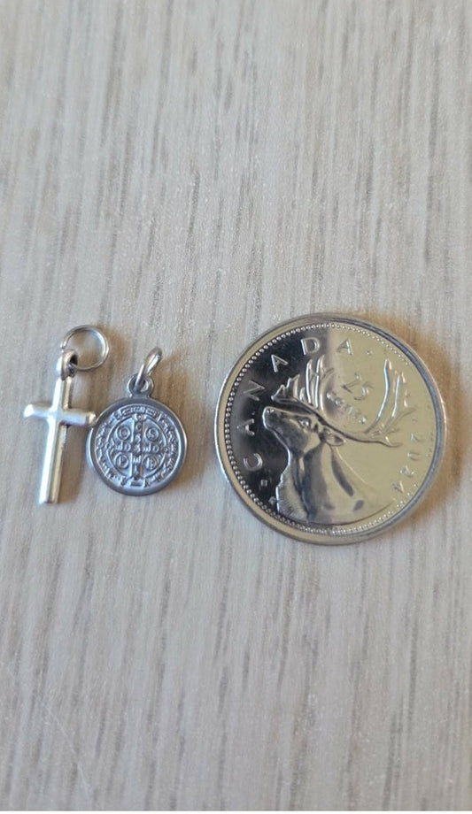 Small set of Cross and Saint Benedict medal