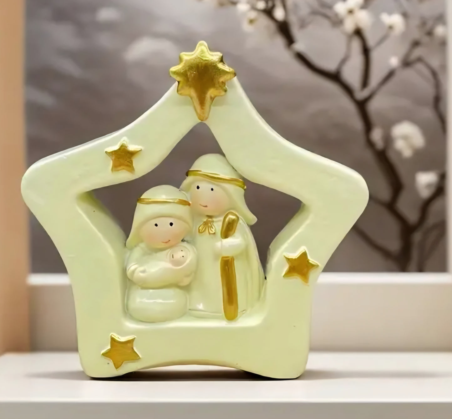 Star shape Nativity scene