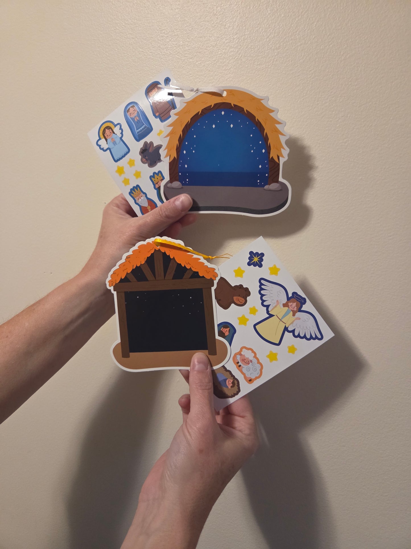 Nativity scene stickers