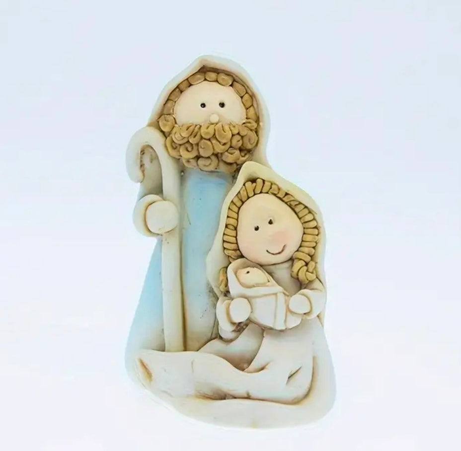 Holy Family together Nativity scene