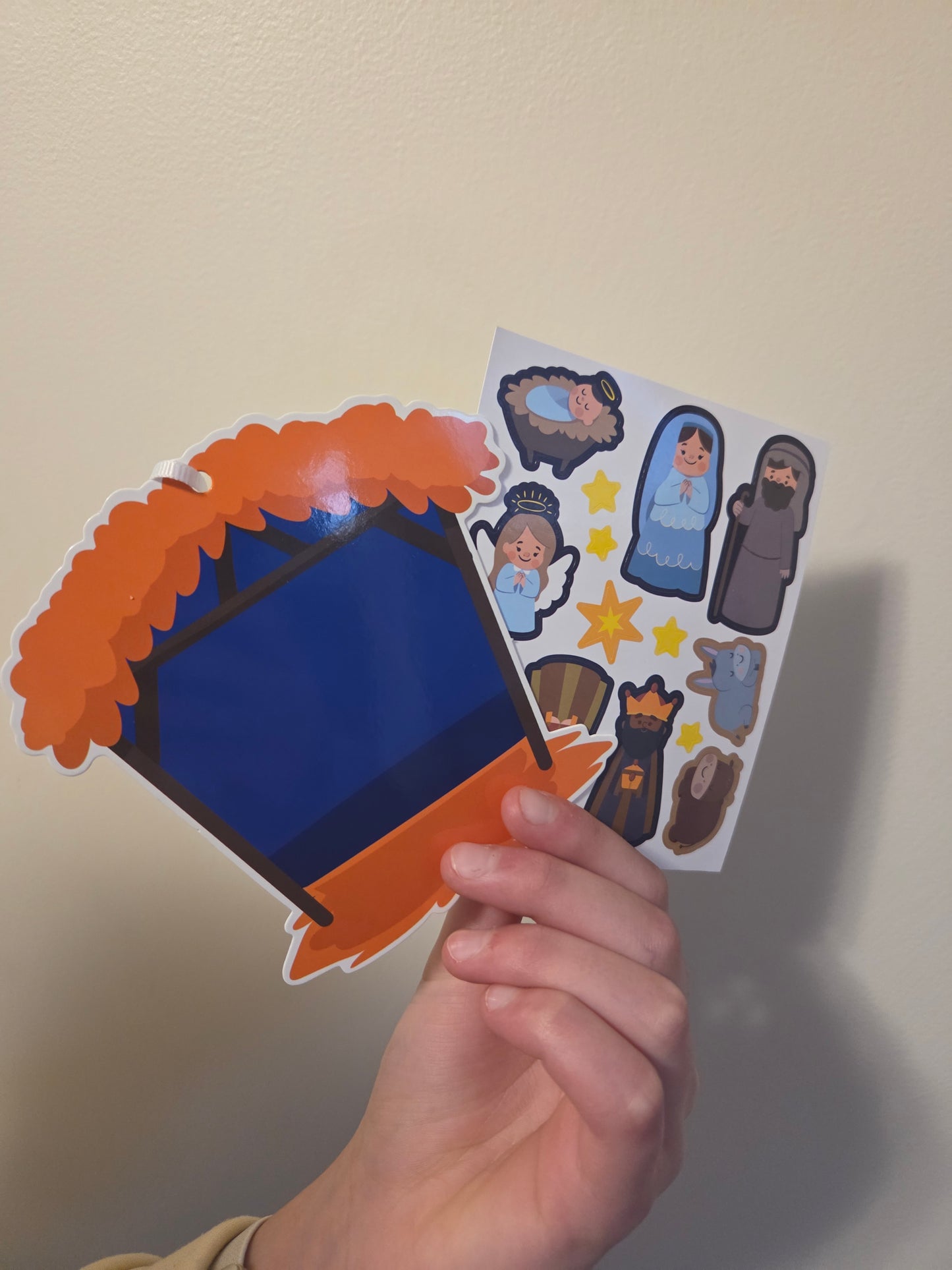 Nativity scene stickers
