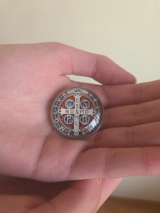 Saint Benedict pin