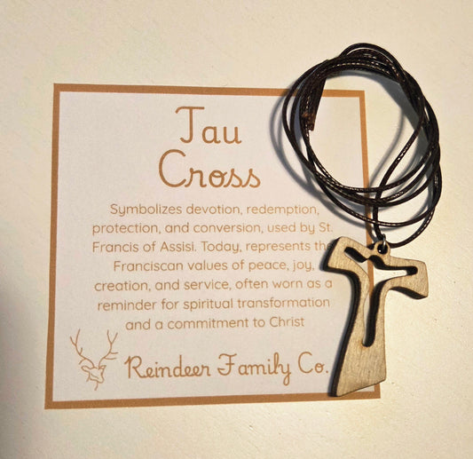 Wooden Cross Tau