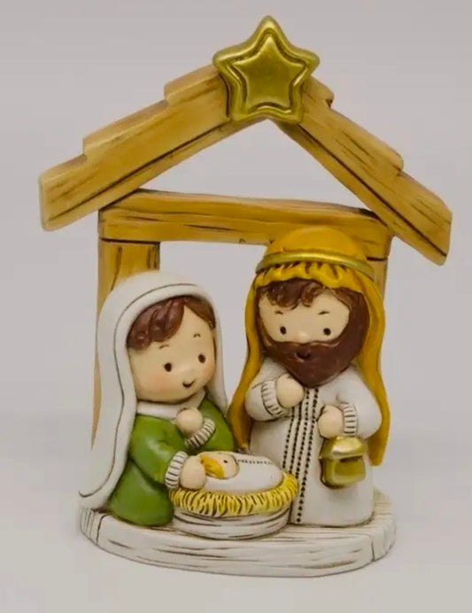 Traditional small Nativity scene