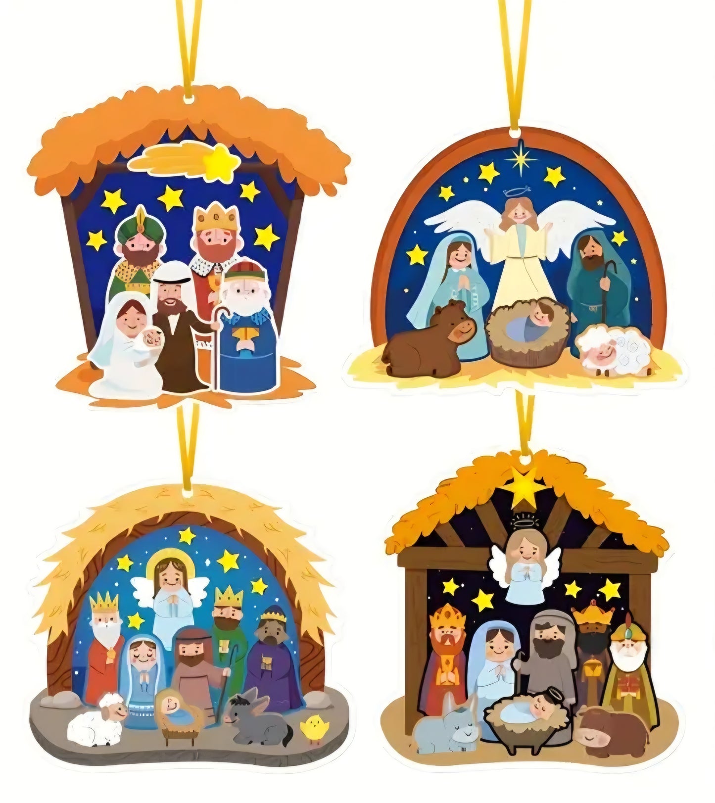 Nativity scene stickers